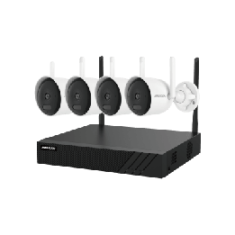 Kit IP Inalámbrico 4 Megapixel / NVR 4 Canales / 4 Cámaras Bala para Exterior / 1 HDD de 1 TB / Modo Repetidor
