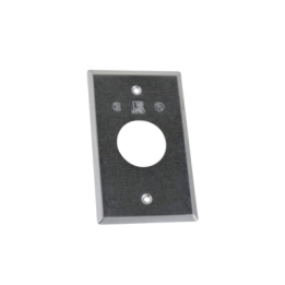 Tapa rectangular aluminio para contacto  de 40.3 mm, tipo RR a prueba de intemperie.