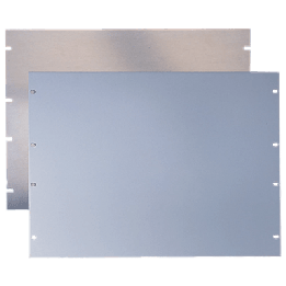 Tapa Ciega Para Rack Estándar de 19in, Plano, de Acero, 2 UR, Color Gris