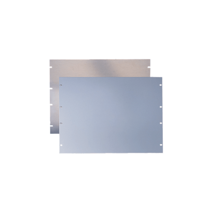 Tapa Ciega Para Rack Estándar de 19in, Plano, de Acero, 2 UR, Color Gris