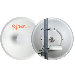 Doble Antena Direccional de alto rendimiento / diámetro  de 39.6 cm / 4.9-7.2 GHz / Ganancia 27 dBi / SLANT de 45 ° y