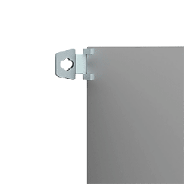 Soporte de Montaje en Pared para Gabinetes NEMA / Brackets Externos AW / Acero Suave Zincado 3 mm / 36x76x21 mm