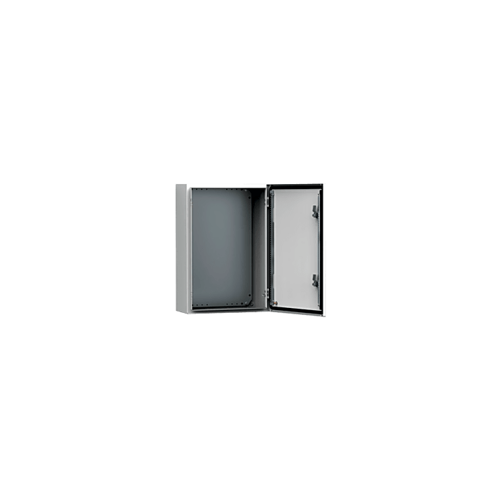 Gabinete de Uso Exterior MAS 500 x 400 x 210 mm NEMA 4/12/13; IP66; IK10 de Acero Dulce 1.5 mm con Platina de Montaje