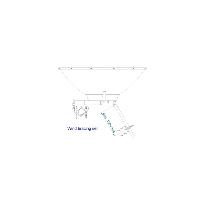 Antena direccional de Alto Rendimiento, 4 ft, Frecuencia de (4.9 a 6.1 GHz), Alto Aislamiento al Ruido, Ganancia de 35