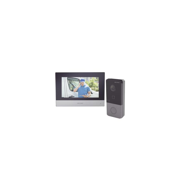 Kit de Videoportero IP Poe Estandar con llamada a App de Smartphone (HikConnect) / Apertura con tarjeta MIFARE / Frente