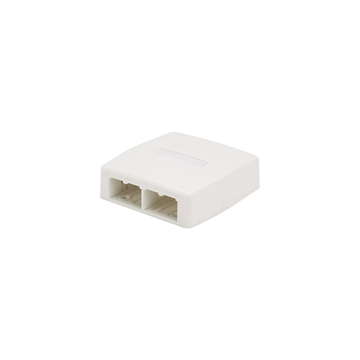 Caja de Montaje en Superficie, Para 4 Módulos Mini-Com, Color Blanco