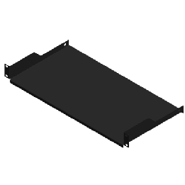 Charola para Rack de 19" de 2 postes, 23 cm de Profundidad, 1 Unidad de rack