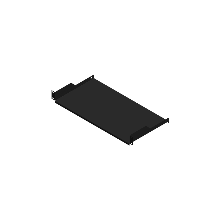 Charola para Rack de 19" de 2 postes, 23 cm de Profundidad, 1 Unidad de rack