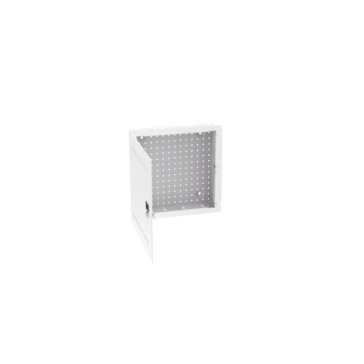 Gabinete Multipropósito de Montaje en Pared, de 14 in de Altura, Con Puerta Reversible, Fabricado en Acero, Color