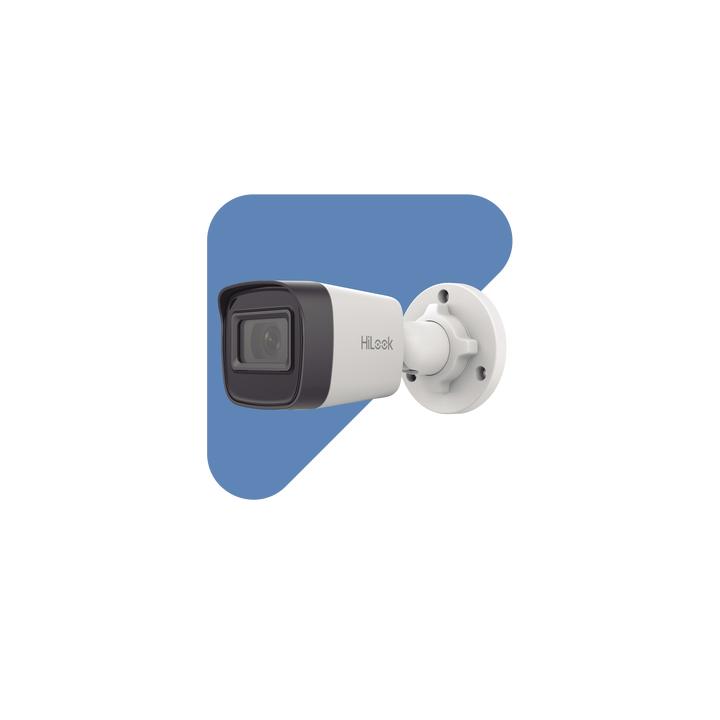 HiLook Series / Bala IP 2 Megapixel (1080p) / Lente 2.8 mm / 20 mts IR / Exterior IP67 / PoE / dWDR / H.265+ / ONVIF