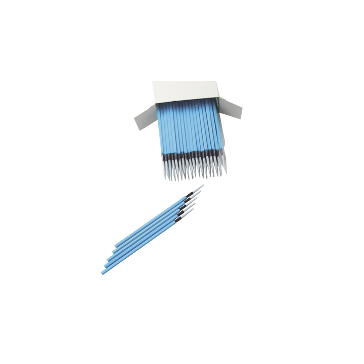 Hisopos para Limpieza de Puertos de Fibra Óptica 1.25 mm (0.05 Pulgadas) para Adaptadores LC y MU, 100 Piezas