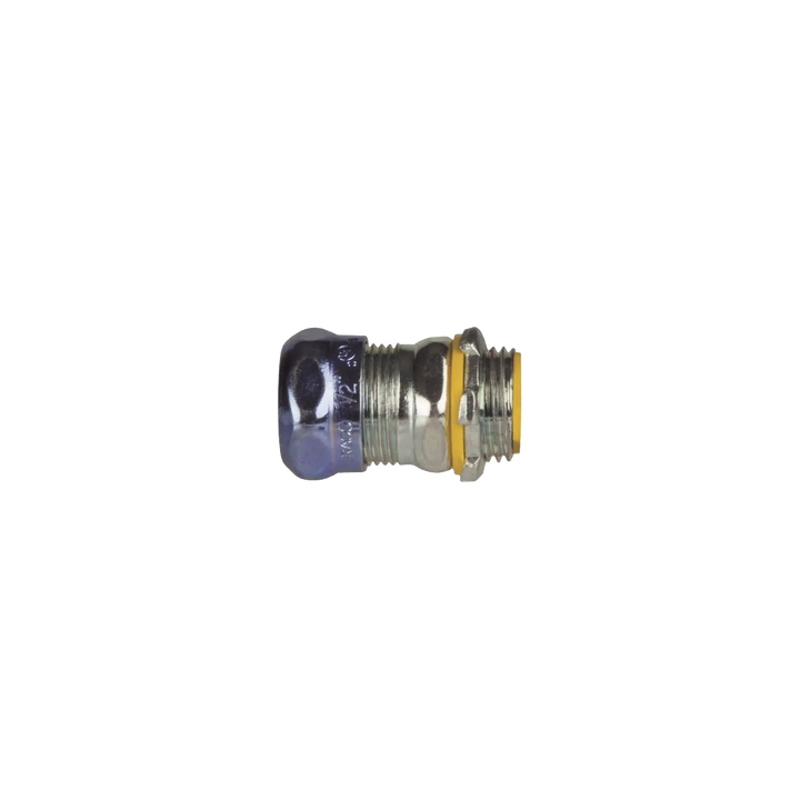 Conector de Compresión Impermeable aislado de Acero Galvanizado para Pared Delgada de 3/4" .