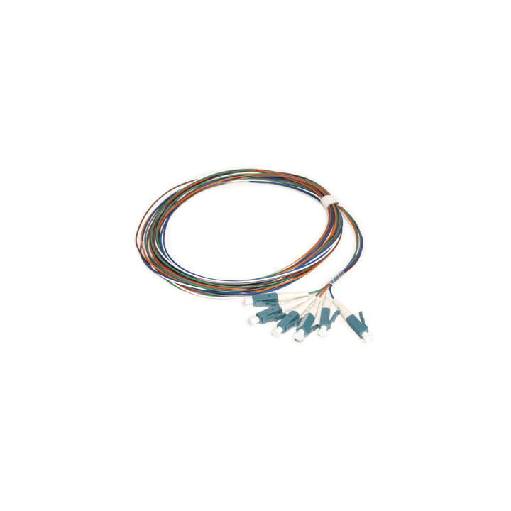 Kit de 6 Pigtails con Conector LC, Multimodo 50/125 OM4, 900um, de 1 Metro (3.28 Pies)