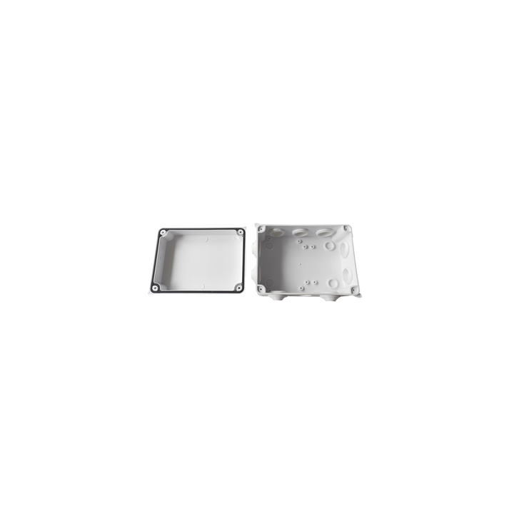 Caja de Conexiones Impermeable IP65, 10 Entradas, Dimensiones 150 x 110 x 70 mm, para Instalaciones Industriales,