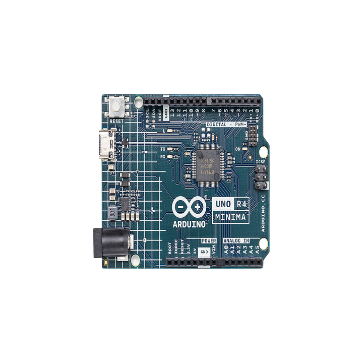 Placa Desarrollo Arduino UNO R4 Minima / Microcontrolador Renesas RA4M1 32-bit Cortex-M4 / 48 MHz / 256 kB Flash / 32