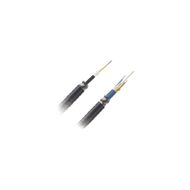 Cable de Fibra Óptica de 12 Hilos, Monomodo OS2, Interior/Exterior, Armada, Loose Tube 250um, OFCR (Riser), Precio Por