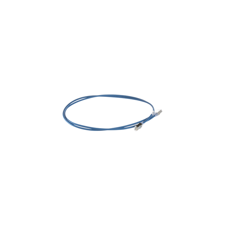 Patch Cord Cat6A, Diametro Reducido 28 AWG, Blindado S/FTP, CM/LS0H, 1.5 Metros (4.92 Pies), Color Azul