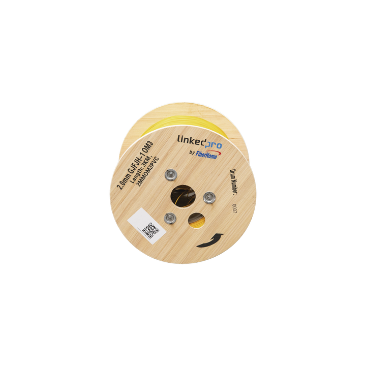 Fibra Óptica Multimodo OM3 2 mm Simplex Tight Buffer (900 micras), Precio Por Metro, (Hasta 2000 Metros en un Solo