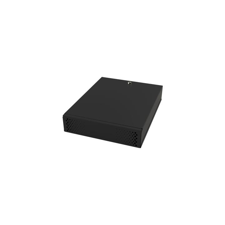 Gabinete Metálico para DVR/NVR. Tamaño Max. de DVR/NVR: 445 x 88 x 400mm (An.xAl.xProf.). Compatible con Fuente SLIM.