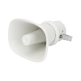 Altavoz Tipo Trompeta | 5 Watts - 30 Watts | Color Blanca | 100 V / 70 V | Material ABS | IP65 | Requiere amplificador