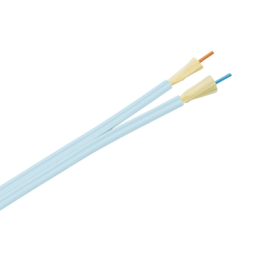 Cable de Fibra Óptica de 2 Hilos, Multimodo OM3 50/125 Optimizada, Interior, Tight Buffer 900um, No Conductiva