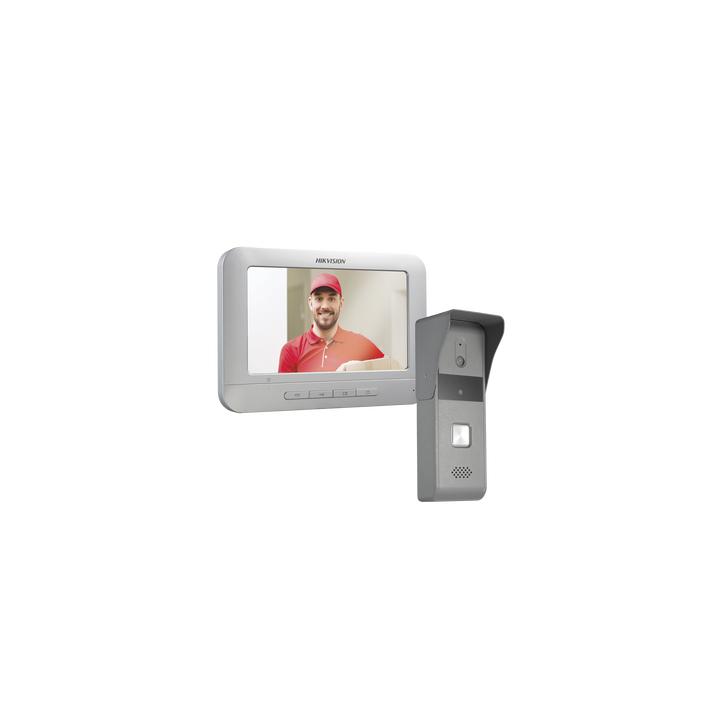 Kit de Videoportero Analógico con Pantalla LCD a Color de 7" / Frente de Calle para Exterior IP65 / Salida de Relevador