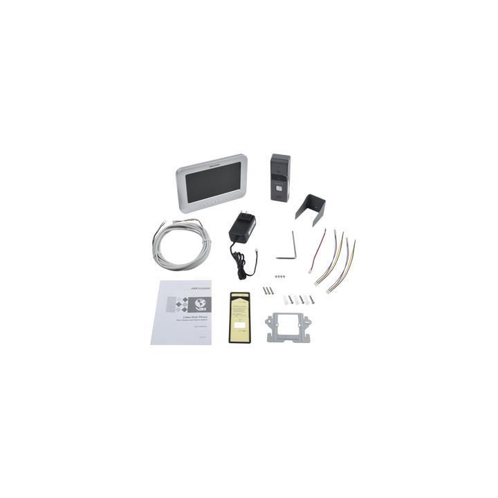 Kit de Videoportero Analógico con Pantalla LCD a Color de 7" / Frente de Calle para Exterior IP65 / Salida de Relevador