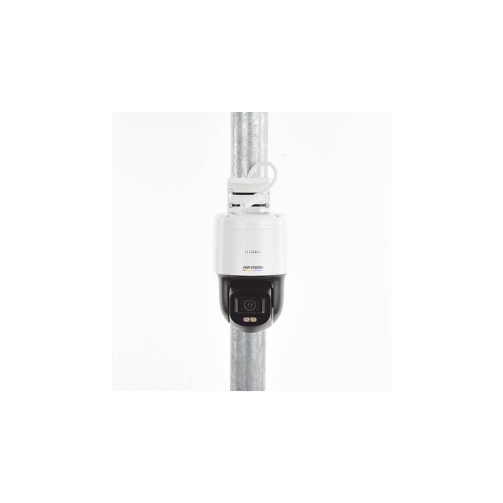 Domo PT IP 4 Megapixel / Lente 4 mm  / Luz Blanca 30 mts / dWDR  / PoE / IP66 / Micrófono y Bocina Interconstruido /