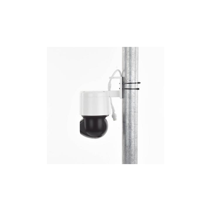 Domo PT IP 4 Megapixel / Lente 4 mm  / Luz Blanca 30 mts / dWDR  / PoE / IP66 / Micrófono y Bocina Interconstruido /