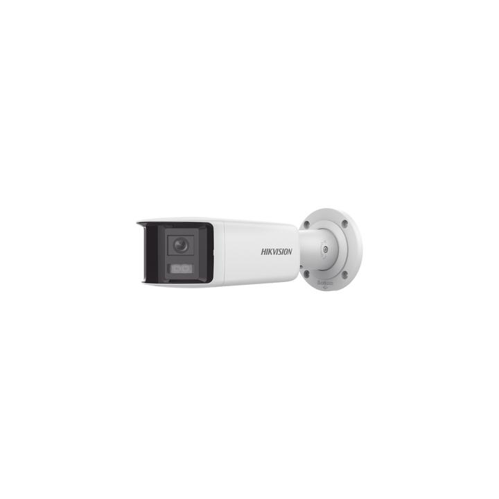 [FlexVu] [PROTECCIÓN ACTIVA] Bala IP Panorámica 4 Megapixel / 2 Lentes 2.8 mm (180°) / Imagen a Color 24/7 (ColorVu)