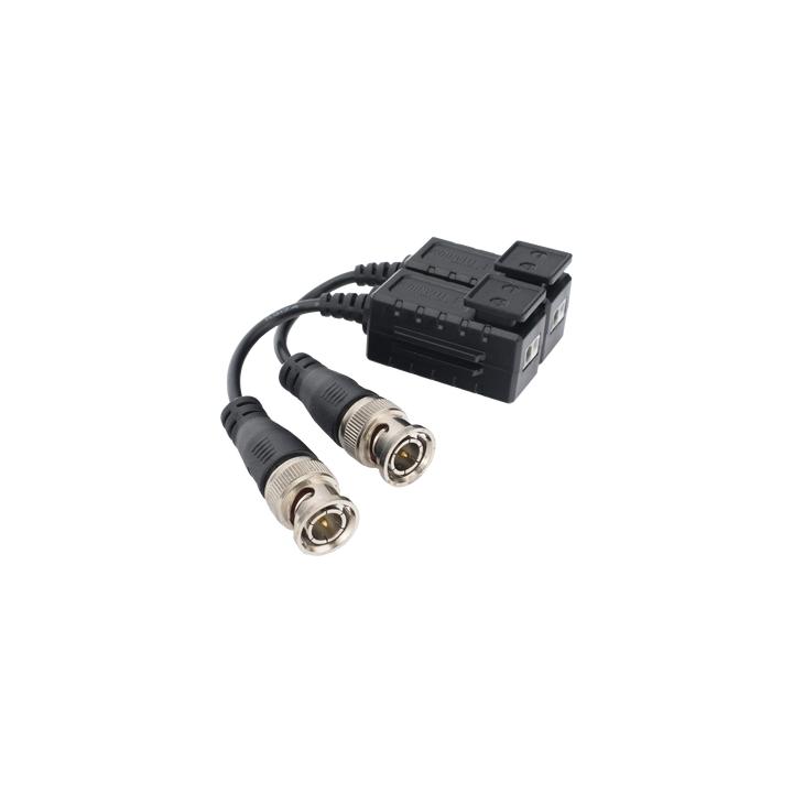 Kit de Transceptores (Baluns) con Terminal PUSH SUPERIOR, Resolución 4K , Cable flexible COAXIAL Blindado / COAXITRON