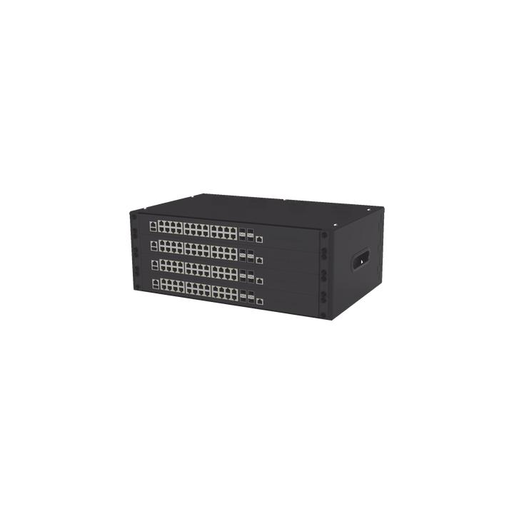 Gabinete para Montaje en Pared liviano, 4 Unidades de rack, Profundidad máxima de trabajo 250 mm, Se envía el
