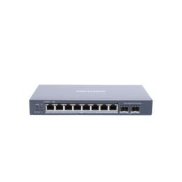 Switch Gigabit PoE+ / Administrable / 8 Puertos Gigabit PoE+ / 2 Puertos SFP / Configuración Nube Hik-Partner Pro /
