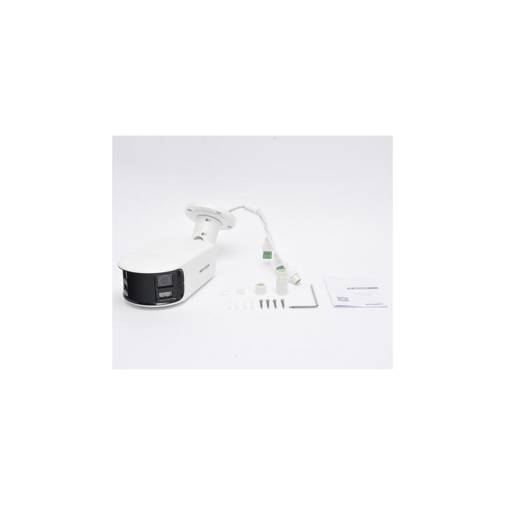 [FlexVu] [PROTECCIÓN ACTIVA] Bala IP Panorámica 8 Megapixel (4K) / 2 Lentes 4 mm (180°) / Imagen a Color 24/7