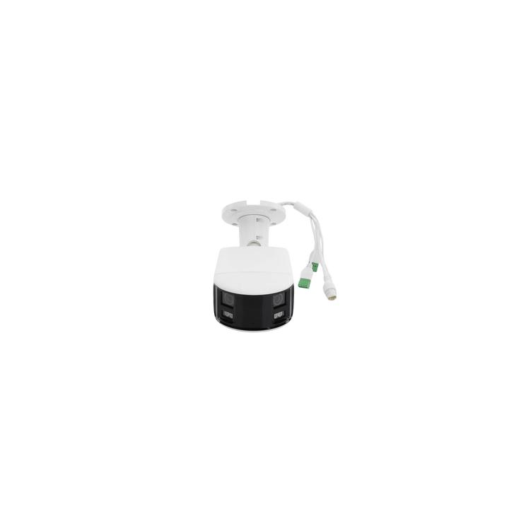 [FlexVu] [PROTECCIÓN ACTIVA] Bala IP Panorámica 8 Megapixel (4K) / 2 Lentes 4 mm (180°) / Imagen a Color 24/7