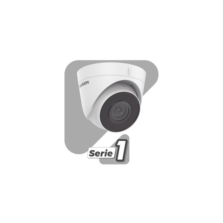 Turret IP 4 Megapixel / Lente 2.8 mm / 30 mts IR / WDR 120 dB / Exterior IP67 / Hik-Connect P2P / H.265+ / PoE / ONVIF
