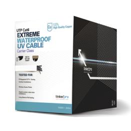 Bobina de Cable UTP Cat6 para Exterior en Color Blanco / 305 Metros (1000 Pies) / Certificada UL / Sin Blindaje