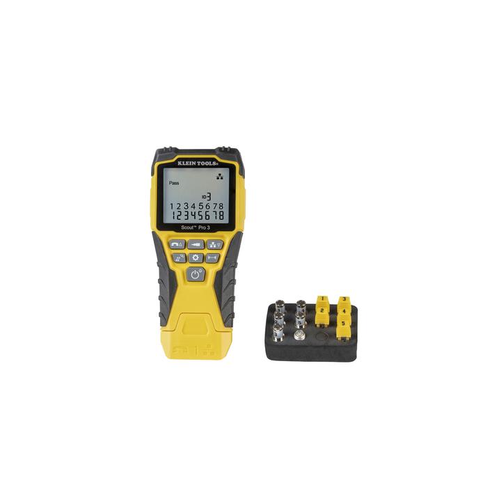 Kit Scout™ Pro 3 Probador de Cables de Voz (RJ11/12), de Datos (RJ45) y de Video (Coaxial con conector F),