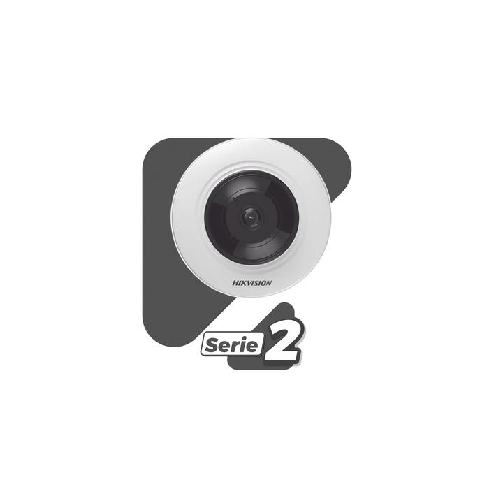 Mini Fisheye IP 5 Megapixel / Panorámica 180° - 360° / Microfono Integrado / 8 mts IR / Uso en Interior / PoE /