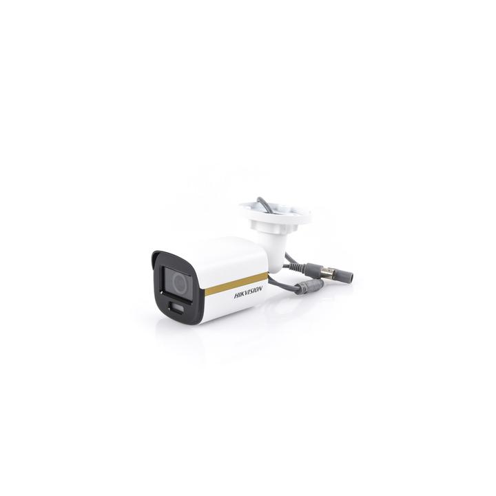 [ColorVu] Bala TURBOHD 4K (8 Megapixel) / Imagen a Color 24/7 / Lente 2.8 mm / METAL / Luz Blanca 20 mts / Exterior