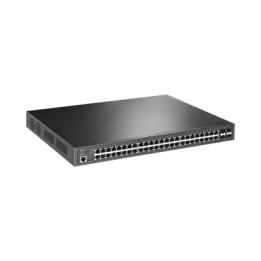 Switch L2+ Omada PoE+ / 48 Puertos PoE+ 10/100/1000 Mbps / 4 Puertos SFP 1G / 2 Puertos Consola (RJ45 y microUSB) /