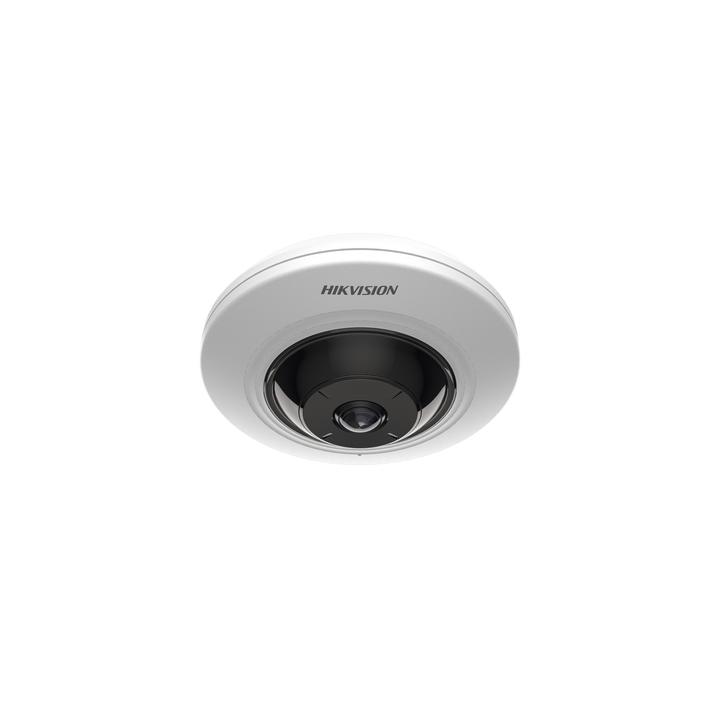 Mini Fisheye IP 5 Megapixel / Panorámica 180° - 360° / 8 mts IR / Interior / PoE / HEOP / ACUSENSE / Detección