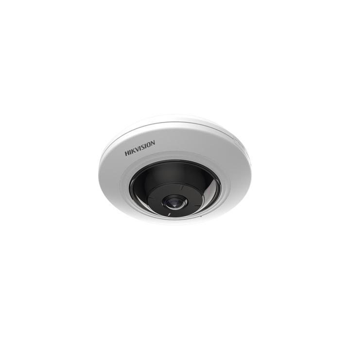 Mini Fisheye IP 5 Megapixel / Panorámica 180° - 360° / 8 mts IR / Interior / PoE / HEOP / ACUSENSE / Detección