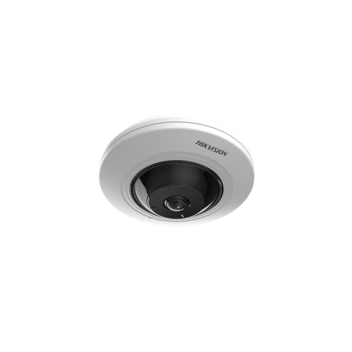Mini Fisheye IP 5 Megapixel / Panorámica 180° - 360° / 8 mts IR / Interior / PoE / HEOP / ACUSENSE / Detección