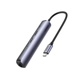 HUB USB-C (Docking Station) 5 en 1 | Ultra Delgado | 2 USB-A 3.1 a (5 Gbps) | HDMI 4K@60Hz | RJ45 (Gigabit Ethernet) |
