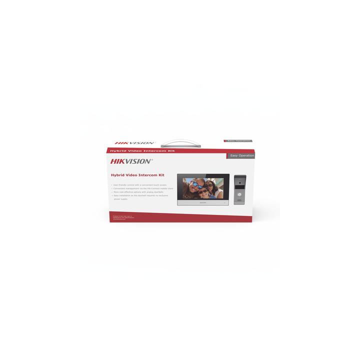 Kit de Videoportero Analógico de Metal / IP a 4 Hilos con Función de Llamada a App Hik-Connect / Monitor se Conecta a