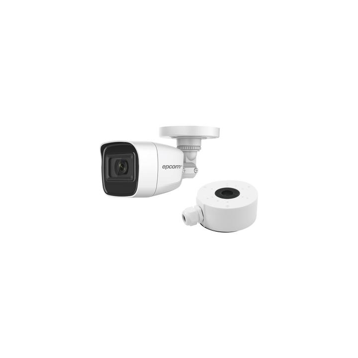 KIT DE CÁMARA + MONTAJE / Cámara Bala TURBOHD 2 Megapixel (1080p) / Gran Angular 106° / Lente 2.8 mm / 25 mts IR