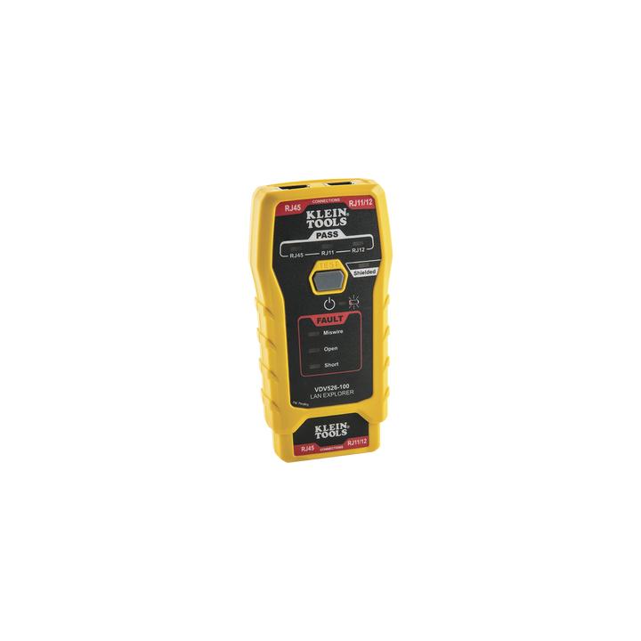 Probador de Cables de Red y Probador de Cables de Datos LAN Explorer™ con Transmisor Remoto.