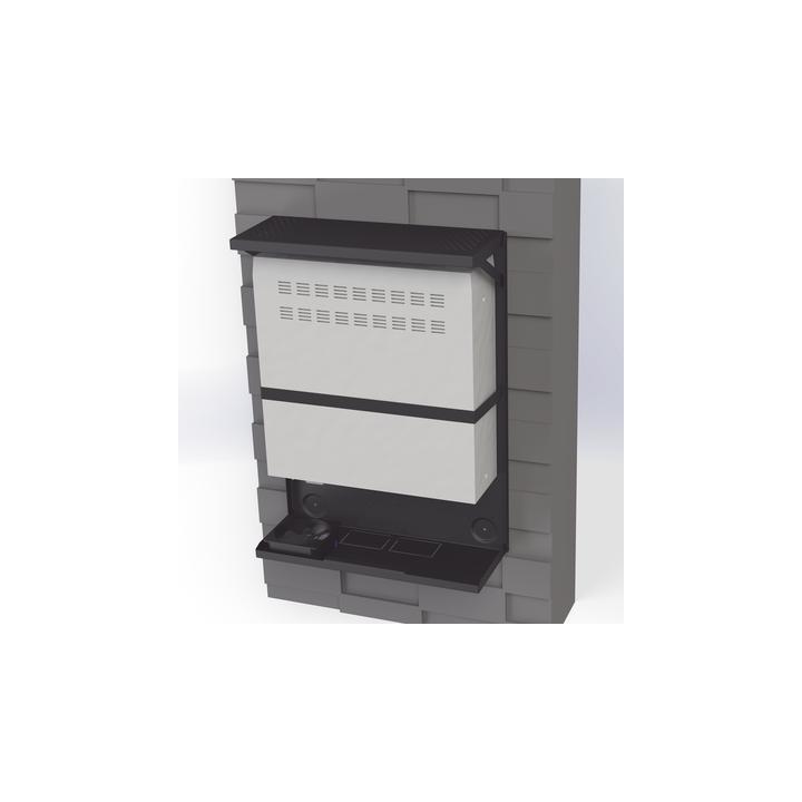 Gabinete Metálico para DVR/NVR con Chapa y llave.