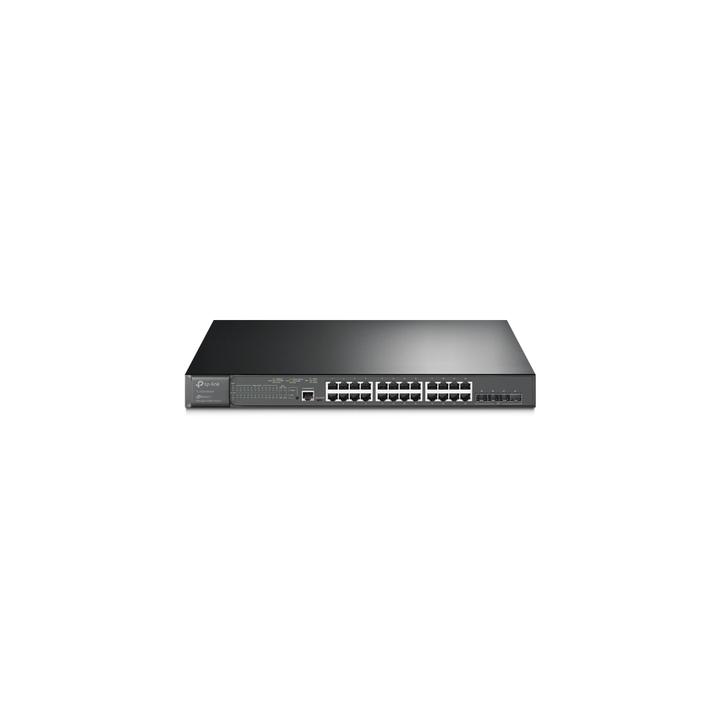 Switch L2+ Omada PoE+ / 24 Puertos PoE+ 10/100/1000 Mbps / 4 Puertos SFP+ 10G / 2 Puertos Consola (RJ45 y microUSB) /